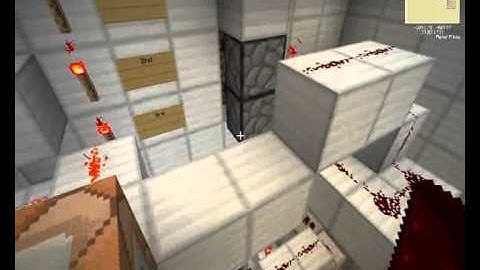 Minecraft- Redstone elevator (command blocks and pistons)