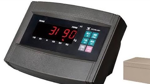 Master Scale YH-T9 Indicator Weighing Scale Calibration