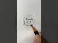 Drawing Cute KITTY Inside a Water Drop! 🐱💧 #waterart #drawinghacks #magicart #artforkids