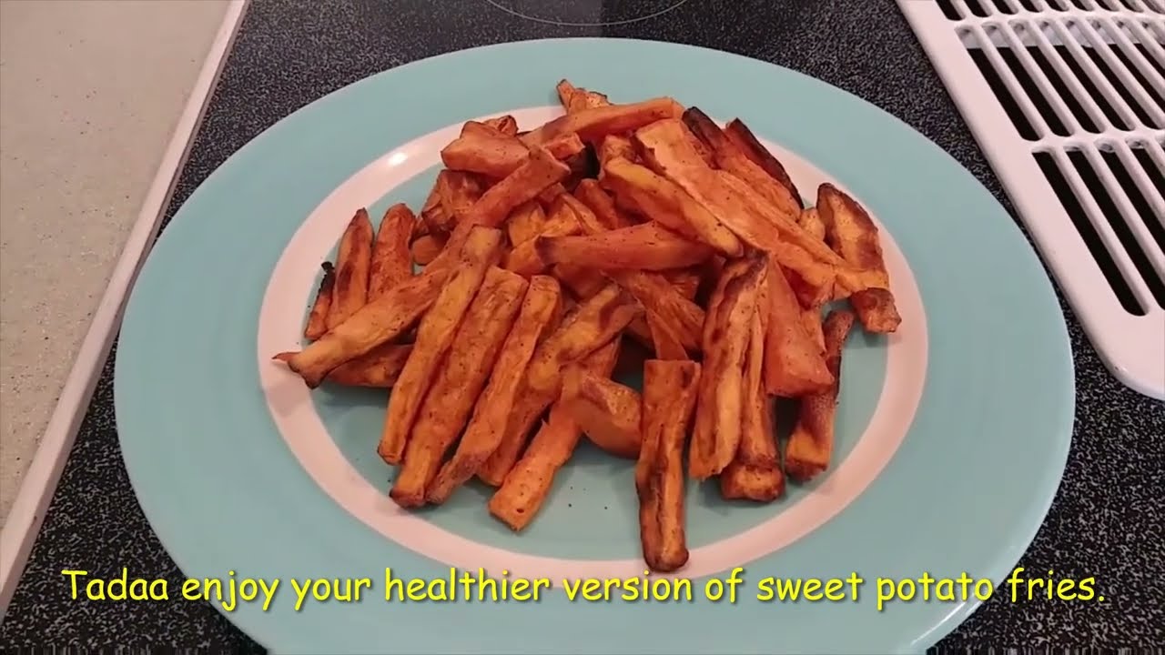 Making sweet potato fries using an air fryer | Air fryer sweet potato