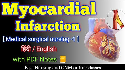 Myocardial infarction | Myocardial infarction in hindi | Myocardial infarction msn | bsc nursing 2nd