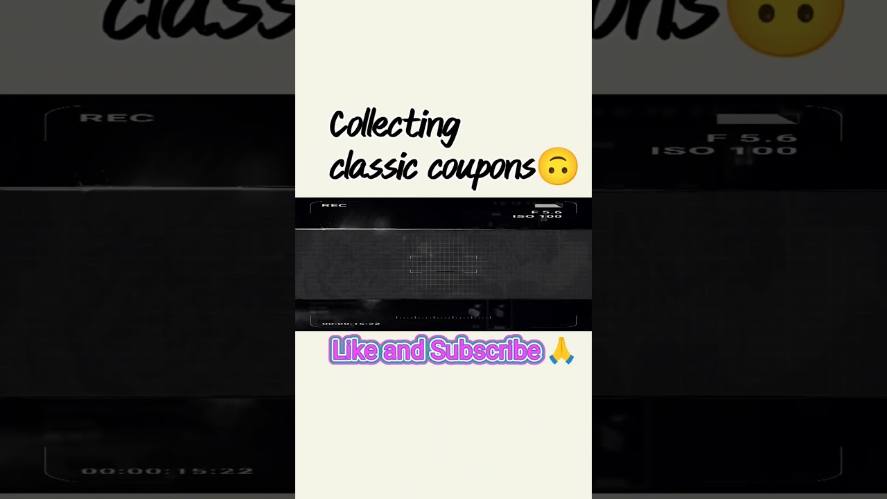COLLECTING FREE CLASSIC COUPONS 😝😎