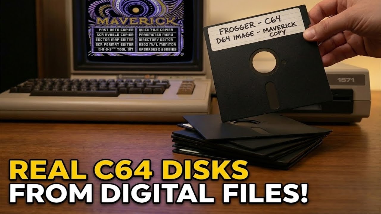 Digital to Physical: Write D64 Images to Real Floppy Disks on C64