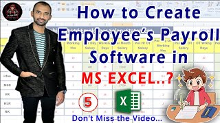 How To Create Employee Payroll Software In Ms Excel..?