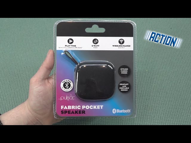 aanbidden honing Kan weerstaan Pulsar Fabric €4,99,- Pocker Portable Bluetooth Speaker Action 😲 - YouTube