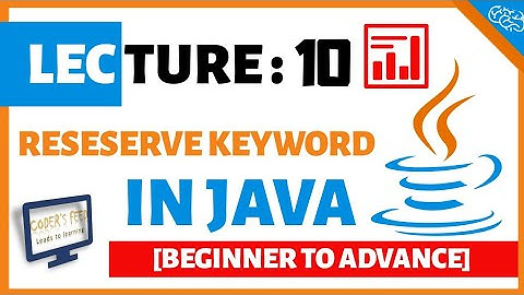 Reserved keywords in Java | Lec-10 | Java Tutorial for beginners in Hindi | Java tutorial in hindi |