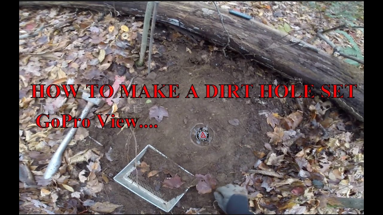How to Make A Dirt Hole Set for Coyote (GoPro View) - YouTube