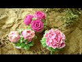 How to make butter cream and butter flower. Cupcake with buttercream flower