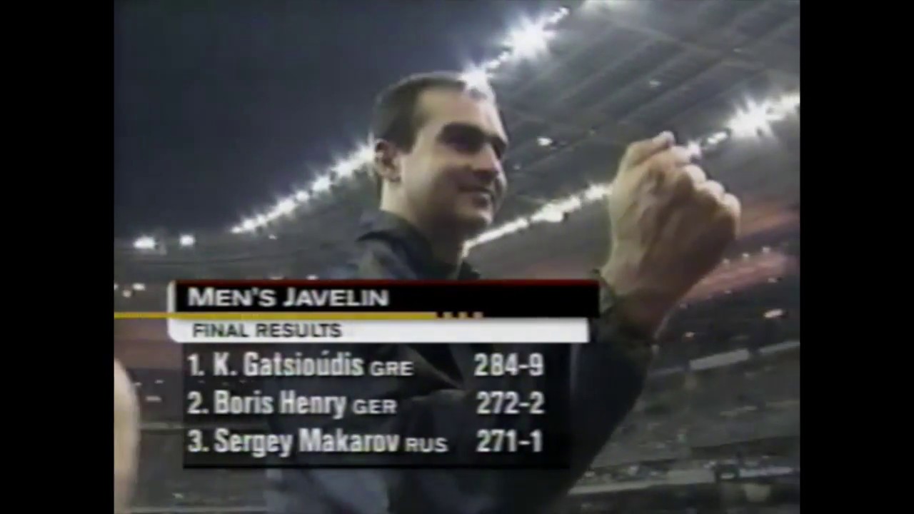 Konstandinós Gatsioúdis - Men's Javelin - 2001 Paris Golden League