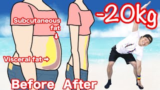Lose 20 kg visceral fat and subcutaneous fat!