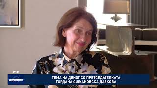 картинка: Тема на денот со претседателката Гордана Сиљановска Давкова