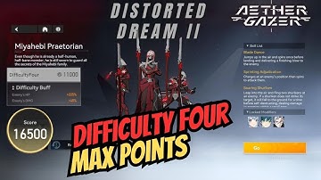 [Aether Gazer] Distorted Dream II - Miyahebi Praetorian (Max Points) #Week27