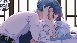 Sleeping Kiss | Genshin Comic by Tsukiakii #bl #genshinimpact