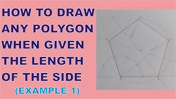 How to CONSTRUCT ANY POLYGON when Given the Length of the Side. Ex. 1 | How to Construct a Pentagon