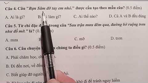 Đề thi cuổi học kì 1 môn Tiếng Việt lớp 3