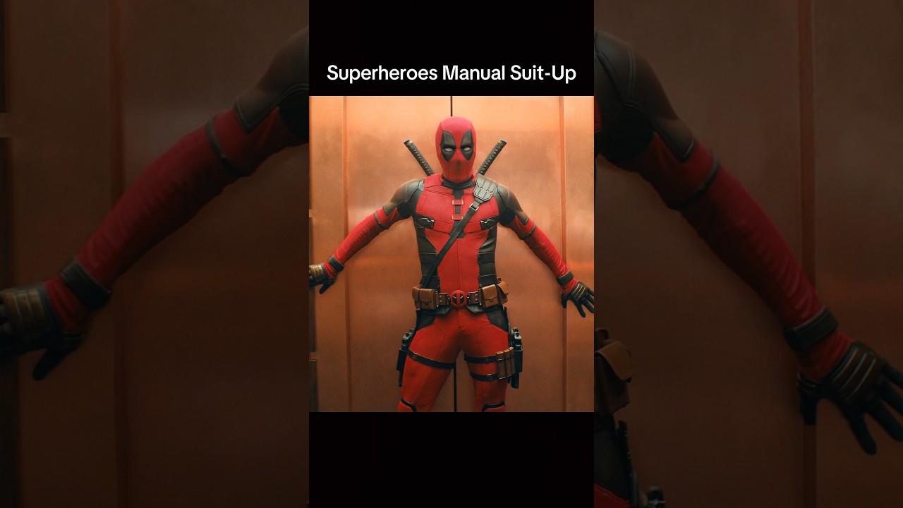 Superheroes Manual Suit-Up ☠️ #shorts