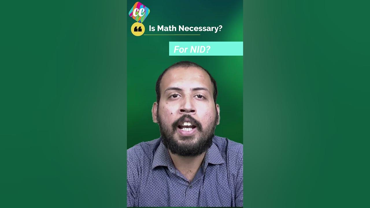 Is maths compulsory for nid shorts creativeedge youtube