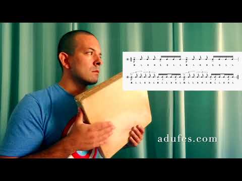 Adufe: paradiddle e paradiddle diddle