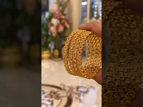 اساور عيار ٢١ الجواهرجي ذهب والماس عبدالهادي البقشي