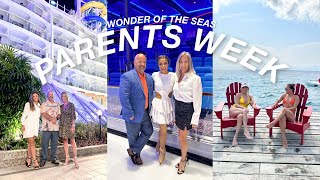 VLOG: they have arrived!!! week in my life on the WONDER of the seas with my parents ‍‍