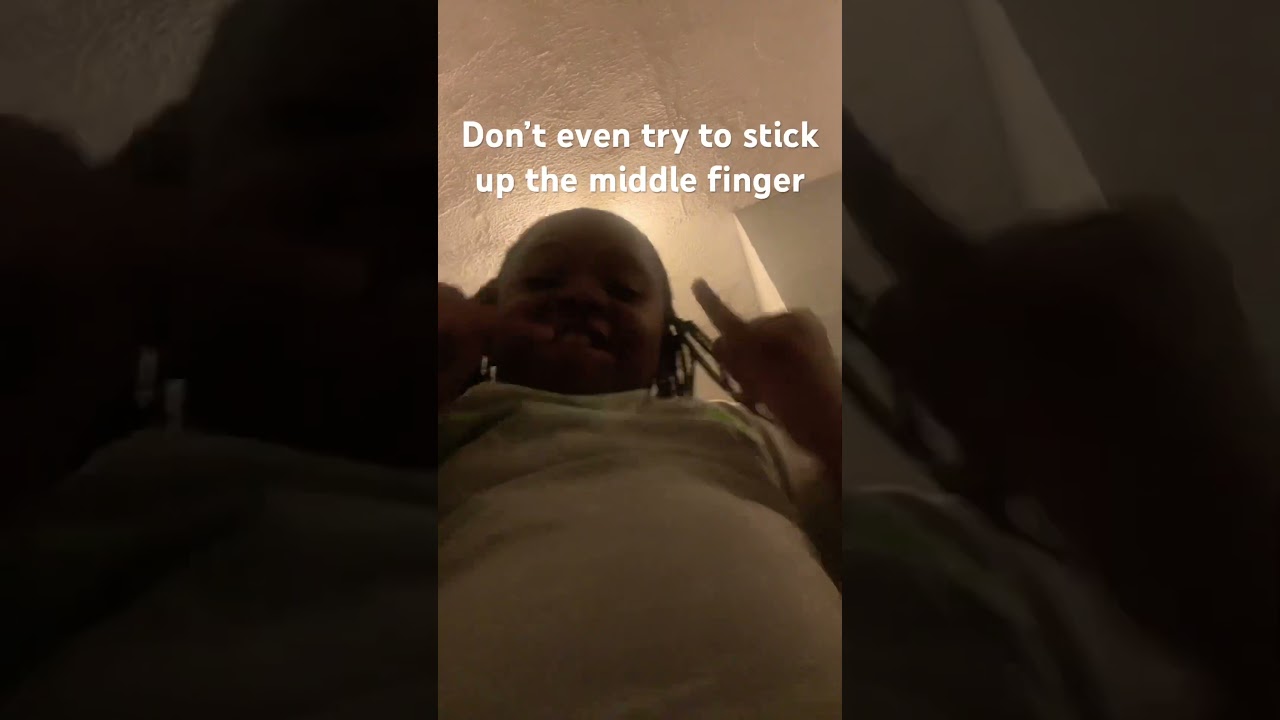 Don’t stick up your middle finger next to the other finger