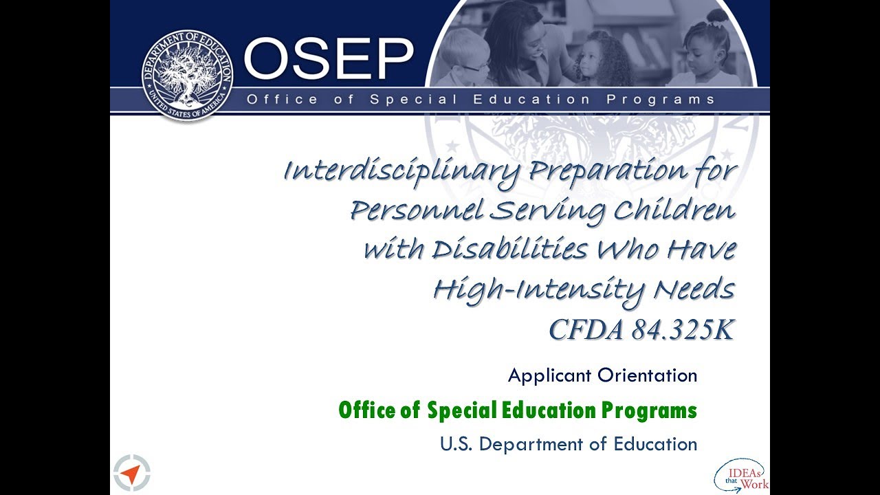 CFDA 84.325K Competition Webinar - Recorded April 1, 2020 - YouTube