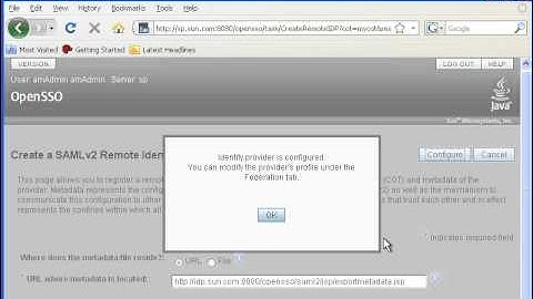 OpenSSO Federation with SAMLv2