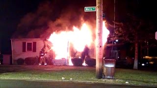 Newark Ohio Fire Department 886 Wells Ave Working House Fire Incident Command With Audio