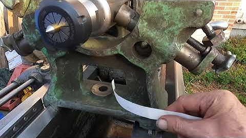 Axelson 14X30 metal lathe, fitting up a surplus steady rest part 2
