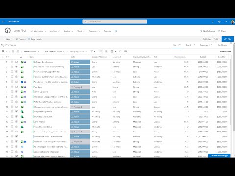 SharePoint Project Management Demo using OnePlan