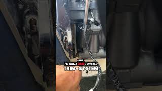 🔧 PT3: Fitting the New PTT – Tohatsu 150hp - New power trim fitted and aligned ✅