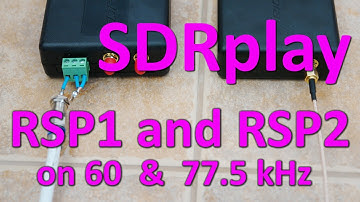 SDRplay RSP1 and RSP2 receiving 60 kHz and 77.5 kHz Time signals in Macedonia