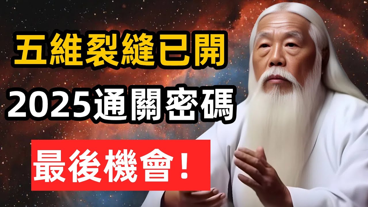 五維時空裂縫已開！2025最後通關密碼曝光！人類只剩一次機會！#靈魂 #升維 #覺醒 #zen #修心 #思維