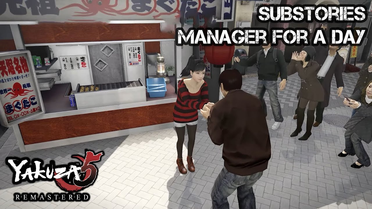 Yakuza 5 Remastered | Haruka Substories - Manager for a Day - YouTube