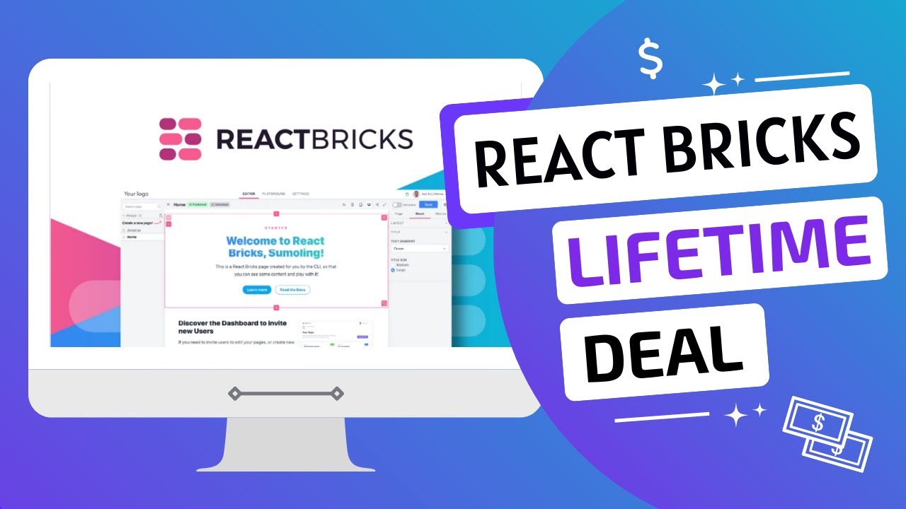 React Bricks Lifetime Deal with 10% DISCOUNT! React CMS with Visual ...