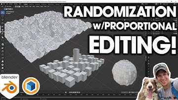 Adding RANDOMIZATION with Proportional Editing in Blender!