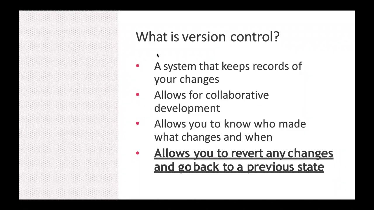 Introduction to version control with Git and GitHub - YouTube