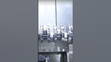 making a crankshaft in one hit😎 #cnc #automobile #welding #cncmachine #machine #wood