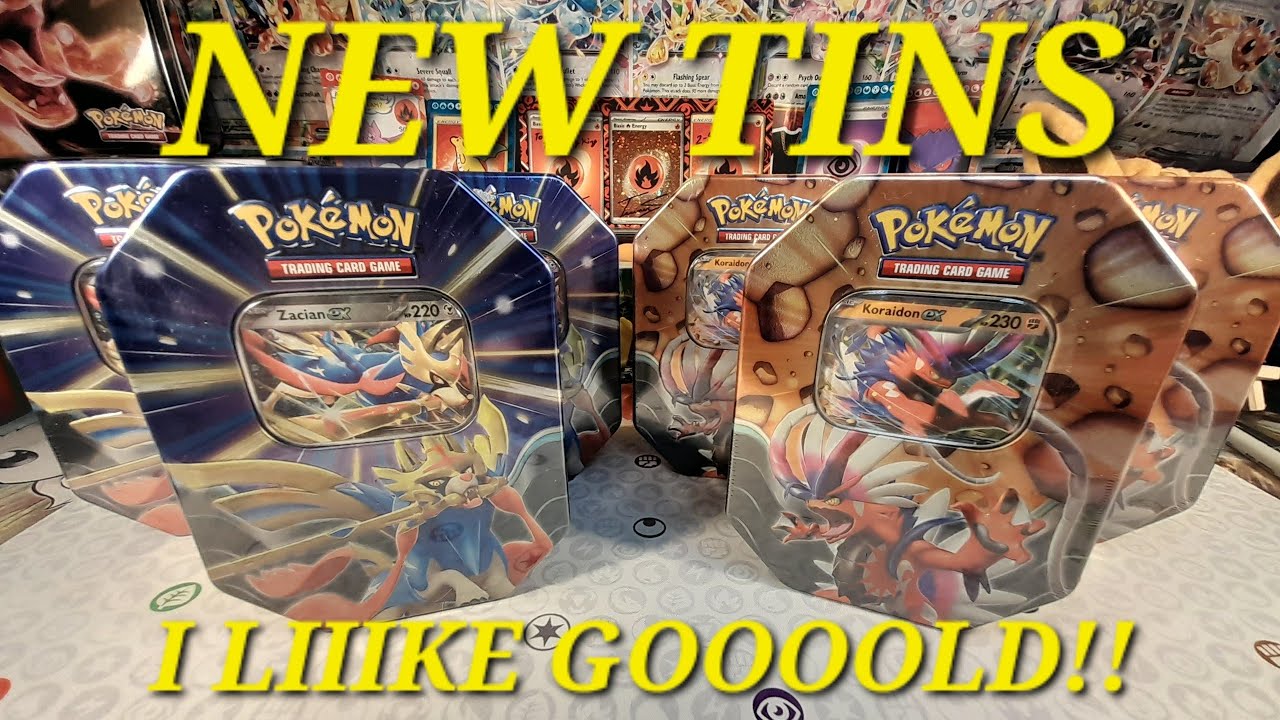 New Slashing Legends Tins. Opening a case of 6. Pokemon TCG