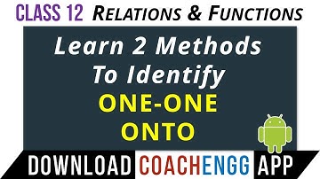 RELATIONS & FUNCTIONS Class 12 Exercise 1.2 | Q7 | Identity ONE-ONE, ONTO – CBSE & IIT JEE METHOD