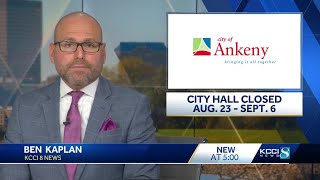 Ankeny City Hall to close for construction