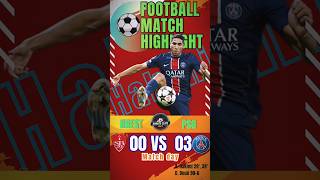 PSG Dominates Brest 3-0: Epic Goals & Highlights.Hakimi scored 2 goal #psg #hakimi #ligue1 #football
