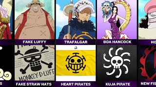 Captains And Their Crew in One Piece