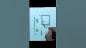 CPU drawing/Easy computer parts cpu drawing