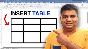 How to Insert Table In Word (2023)