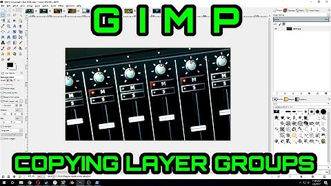 How to Copy Layer Groups in the GIMP