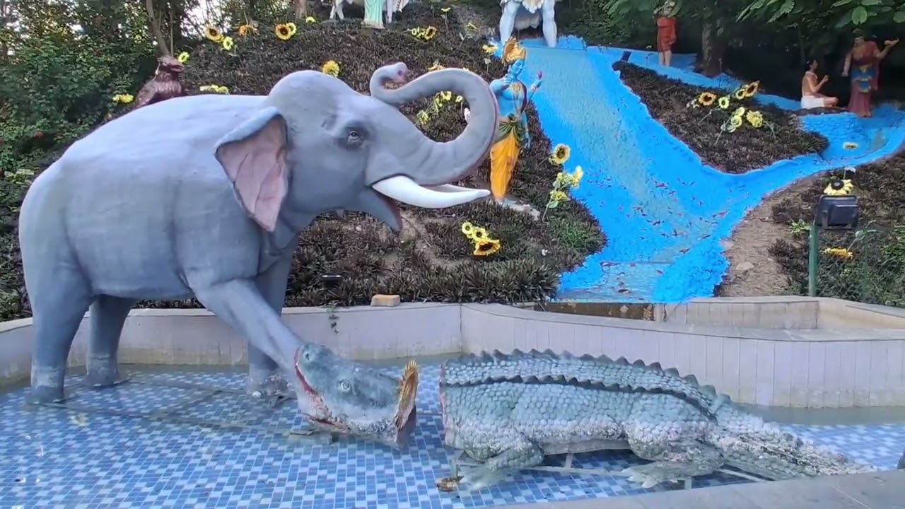 The Nilkanthdham Swaminarayan Temple, commonly known as the Poicha Swaminarayan Temple, poiche