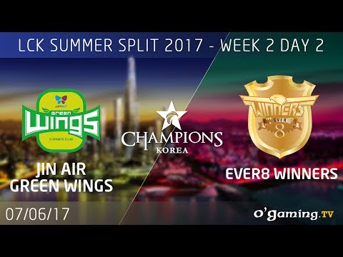 JinAir Green Wings vs Ever8 Winners - LCK Summer Split 2017 - Week 2 Day 2 - League of Legends