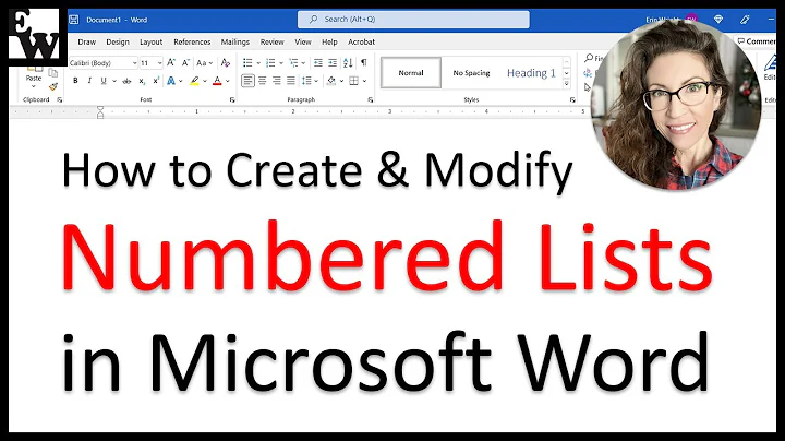 How to Create and Modify Numbered Lists in Microsoft Word