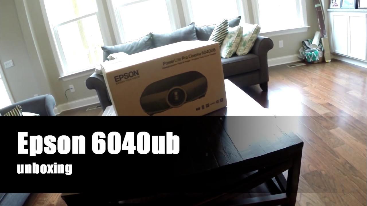 Unboxing Epson PowerLite Pro Cinema 6040UB 4k Projector YouTube